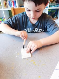 carving stamps with doodle crate