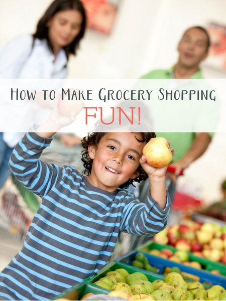 make grocery shopping fun for littles