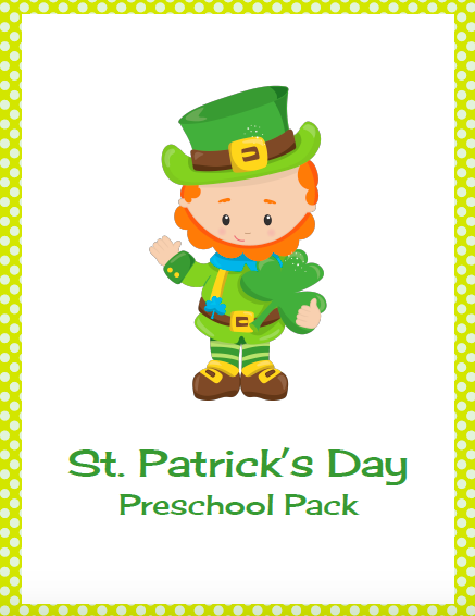 saint patrick activity pack preschool kindergarten