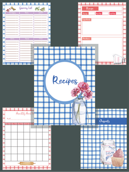 kids recipe binder