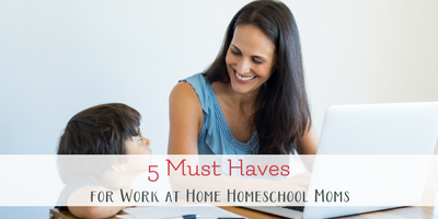 5 Must Haves to be a successful work at home homeschool mom. Don't let all your juggling lead to overwhelm. Use these tools to reclaim balance.