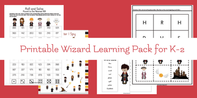 5 Days of Harry Potter – K-2 Harry Potter Inspired Learning Fun