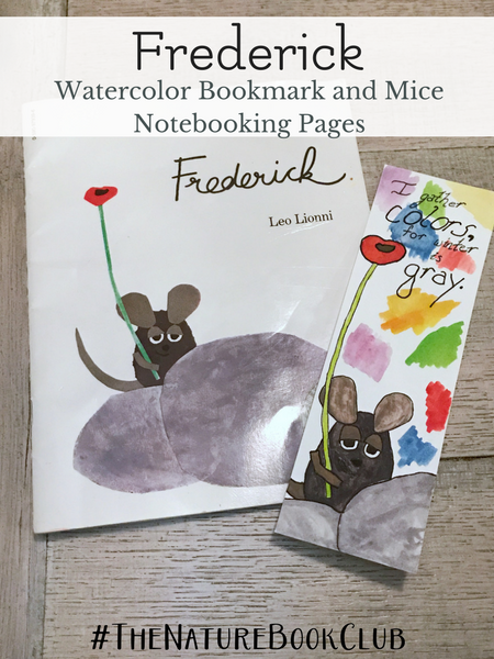 Frederick watercolor bookmark nature book club