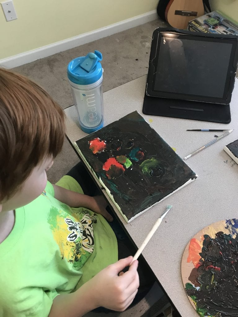 homeschool art kindergarten