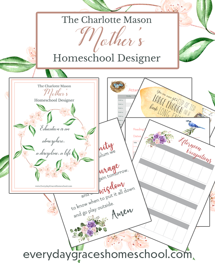 charlotte mason homeschool planner for busy moms